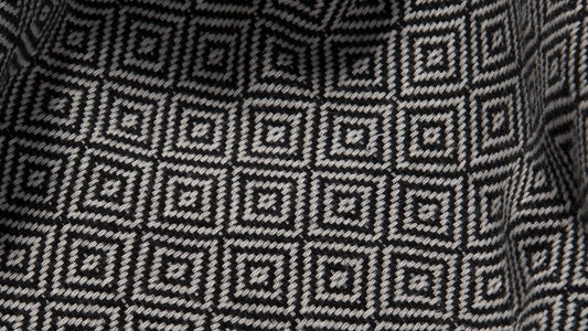 diamond patterned throw